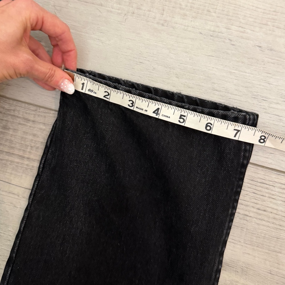 ZARA TRF Mom Fit Comfort Jeans Washed Black US 6 - Picture 10 of 10